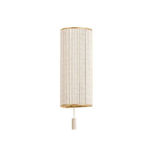 HAMPDEN WALL SCONCE with VINTAGE GOLD LEAF Finish