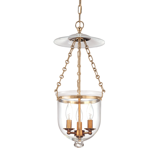 Hampton Pendant with Aged Brass Finish