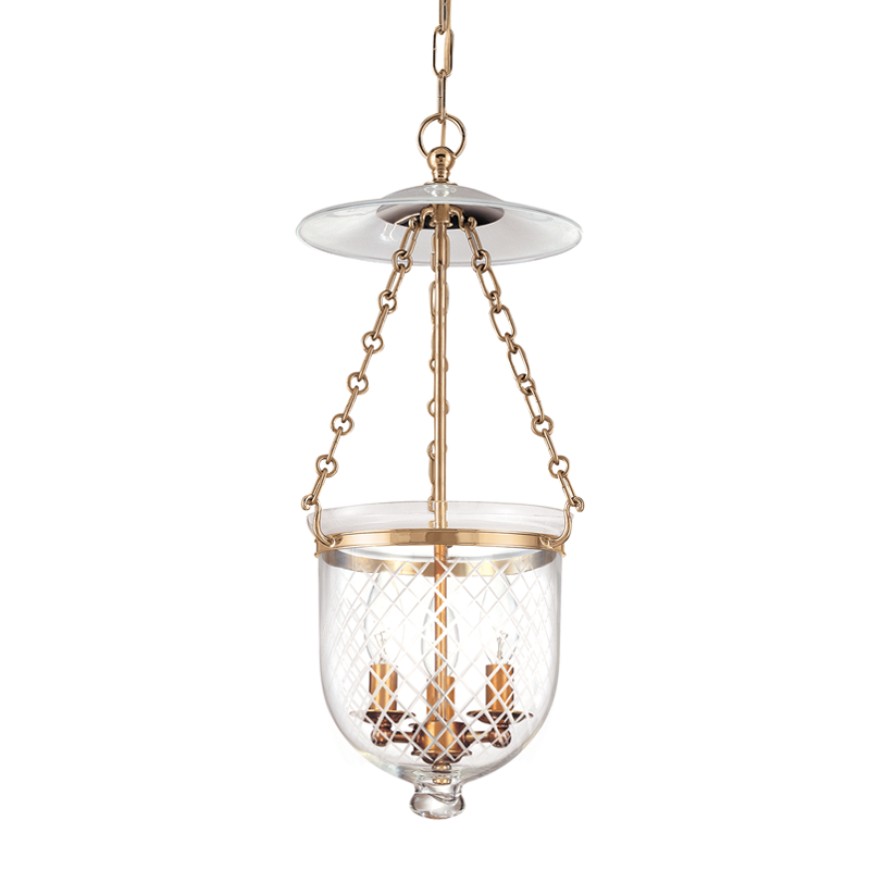 Hampton Pendant with Aged Brass Finish