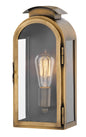Rowley Medium Wall Mount Lantern In Gold Finish