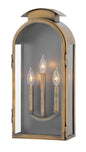 Rowley Medium Wall Mount Lantern In Gold Finish
