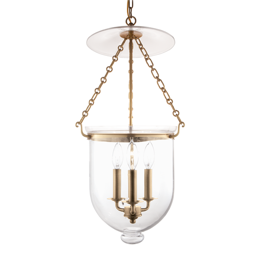 Hampton Pendant with Aged Brass Finish