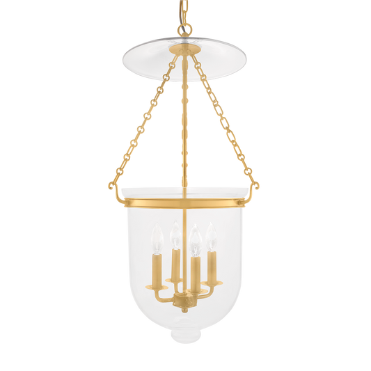 Hampton Pendant with Aged Brass Finish