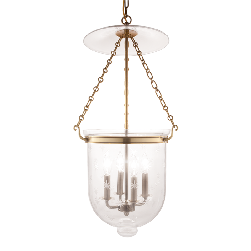 Hampton Pendant with Aged Brass Finish