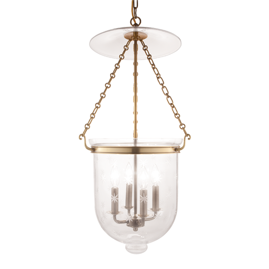 Hampton Pendant with Aged Brass Finish
