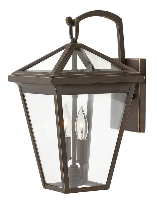 Alford Place Medium Wall Mount Lantern In Light Bronze Finish