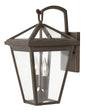 Alford Place Medium Wall Mount Lantern In Light Bronze Finish