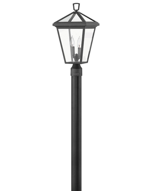 Alford Place Medium Post Top or Pier Mount Lantern 12v In Black Finish