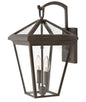 Alford Place Medium Wall Mount Lantern In Light Bronze Finish
