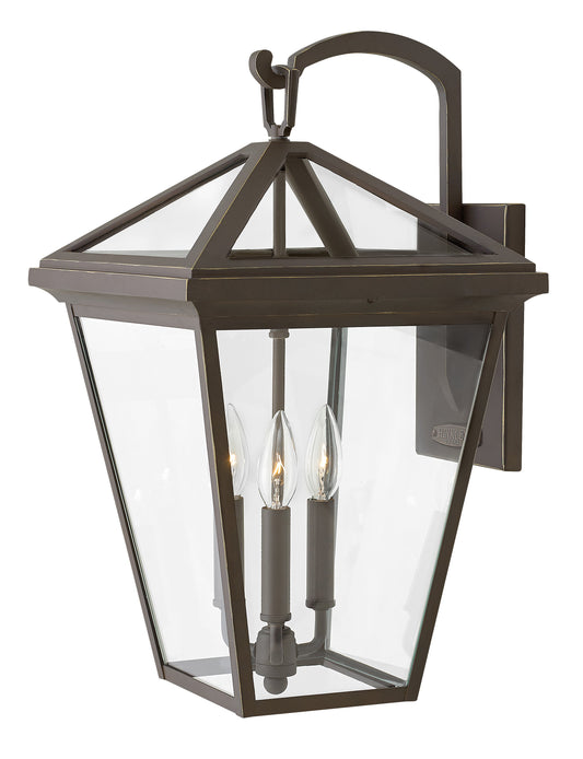 Alford Place Medium Wall Mount Lantern In Light Bronze Finish