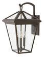 Alford Place Medium Wall Mount Lantern In Light Bronze Finish
