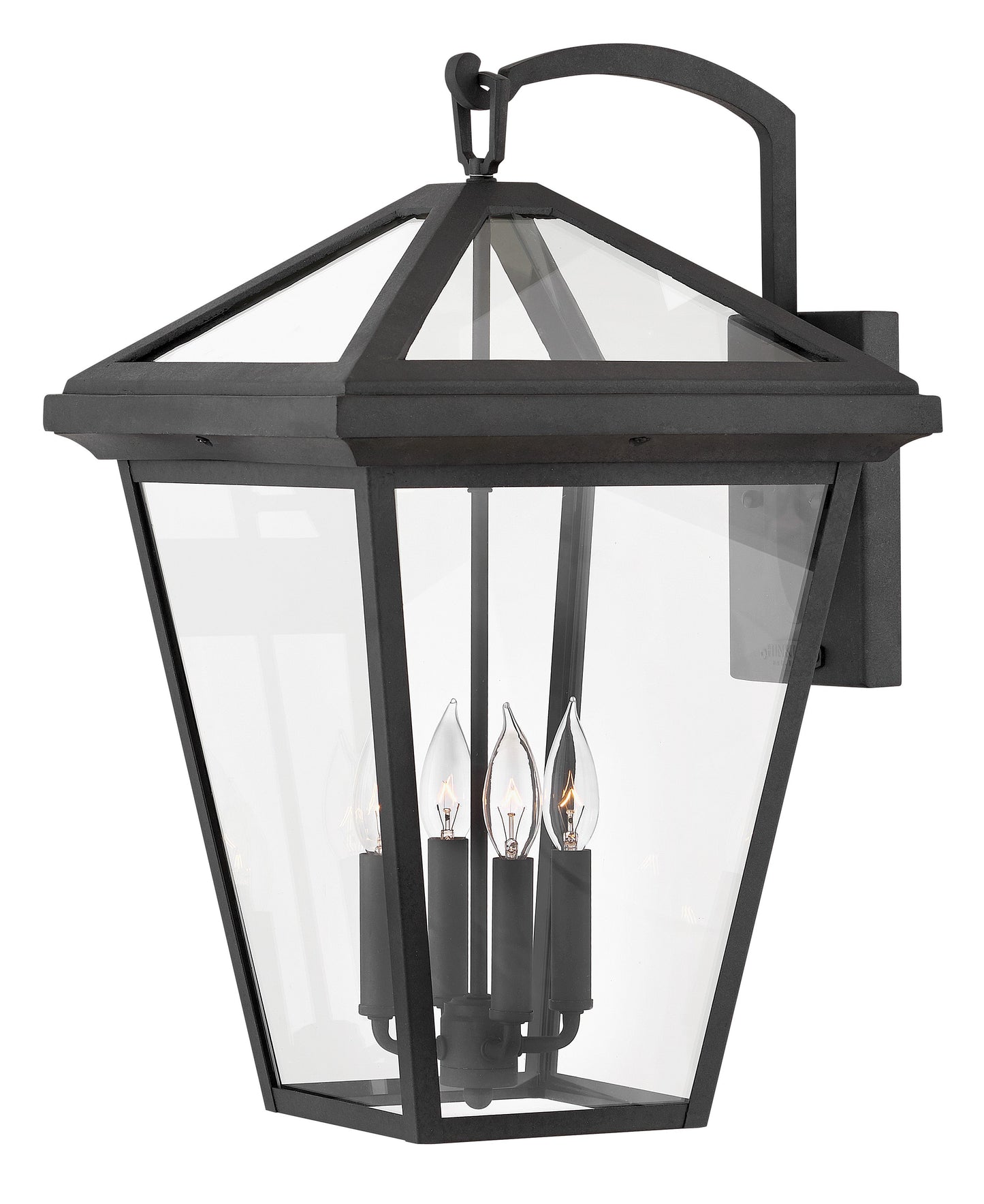Alford Place Large Wall Mount Lantern In Black Finish