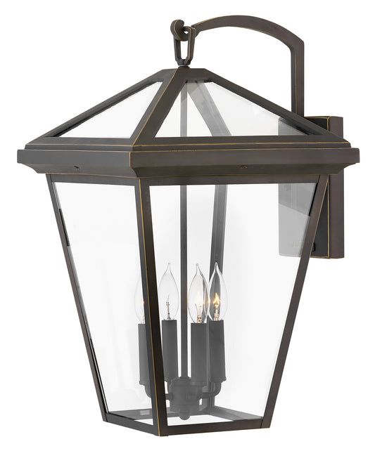 Alford Place Large Wall Mount Lantern In Light Bronze Finish