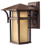 Harbor Small Wall Mount Lantern In Light Bronze Finish