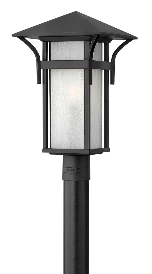 Harbor Medium Post Top or Pier Mount Lantern In Black Finish