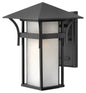 Harbor Medium Wall Mount Lantern In Black Finish