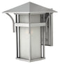Harbor Medium Wall Mount Lantern In Gray Finish