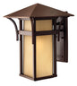 Harbor Medium Outdoor Wall Mount Lantern In Light Bronze Finish