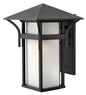 Harbor Medium Outdoor Wall Mount Lantern In Black Finish