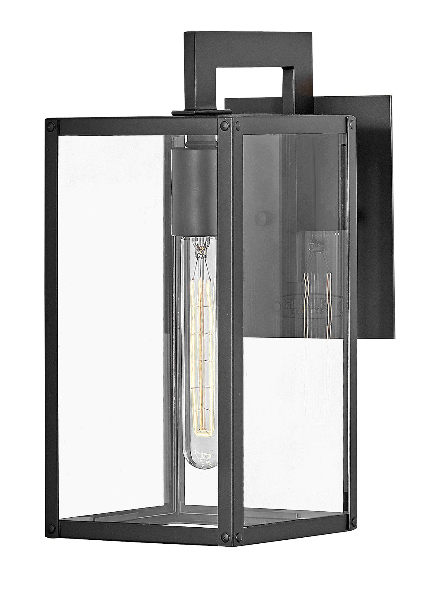 Max Small Wall Mount Lantern In Black Finish