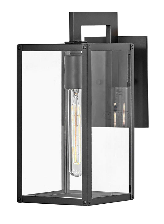 Max Small Wall Mount Lantern In Black Finish