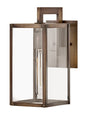 Max Small Wall Mount Lantern In Light Bronze Finish