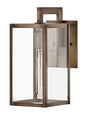 Max Small Wall Mount Lantern In Light Bronze Finish