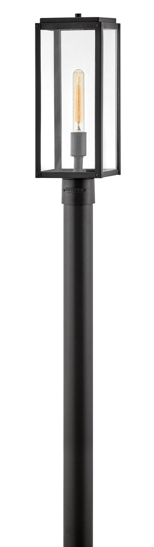 Max Medium Post Top or Pier Mount Lantern In Black Finish