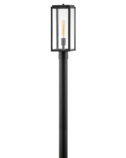 Max Medium Post Top or Pier Mount Lantern In Black Finish