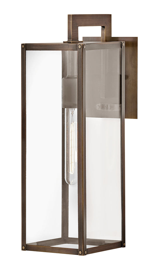 Max Medium Wall Mount Lantern In Light Bronze Finish