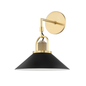 Syosset Wall Sconce with Aged Brass/black Finish