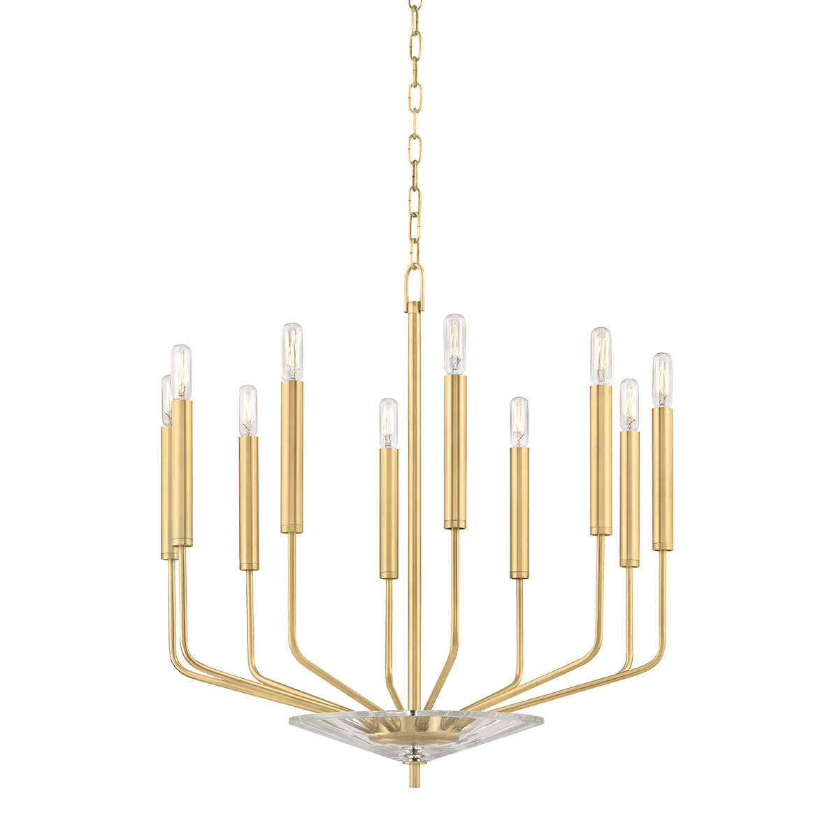 Gideon Chandelier with Aged Brass Finish