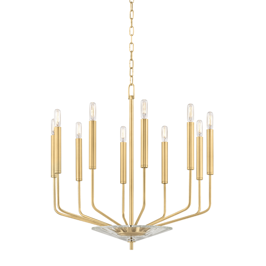 Gideon Chandelier with Aged Brass Finish