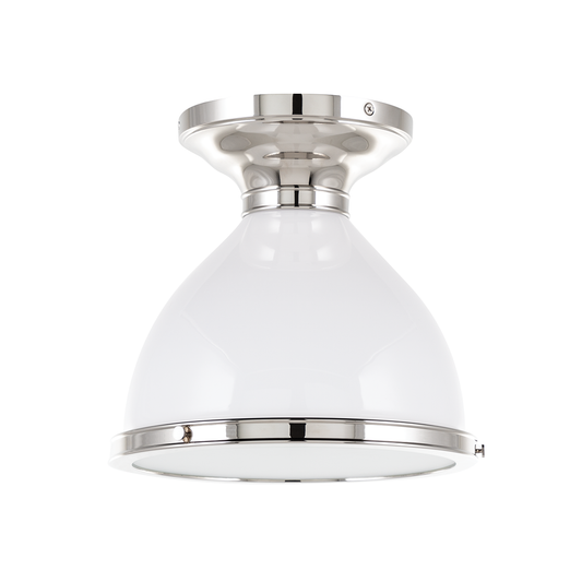 Randolph Semi Flush with Polished Nickel Finish