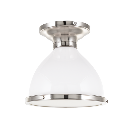 Randolph Semi Flush with Satin Nickel Finish