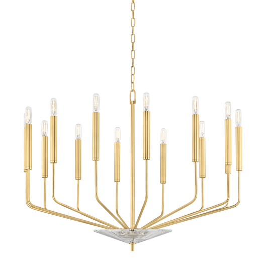 Gideon Chandelier with Aged Brass Finish