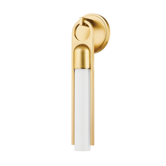 BETHLEHEM Wall Sconce with Aged Brass Finish