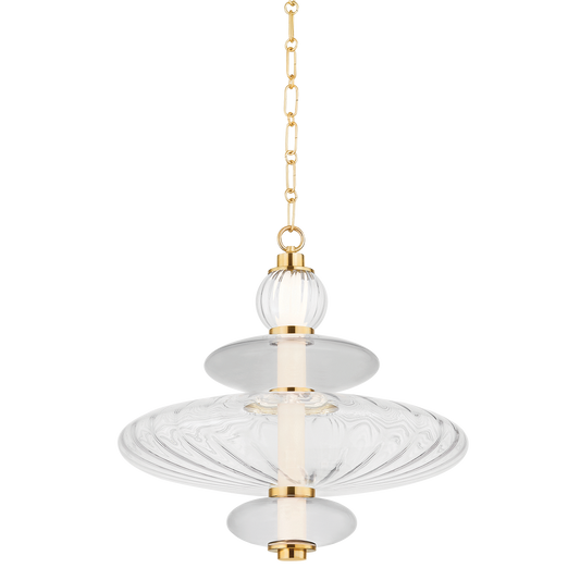 WILLIAMS PENDANT with AGED BRASS Finish
