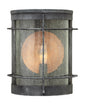 Newport Small Wall Mount Lantern In Black Finish