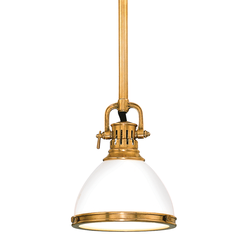 Randolph Pendant with Aged Brass Finish