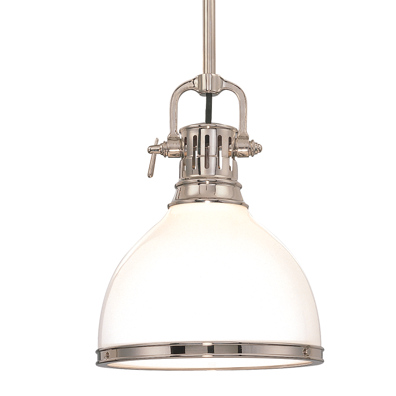 Randolph Pendant with Polished Nickel Finish