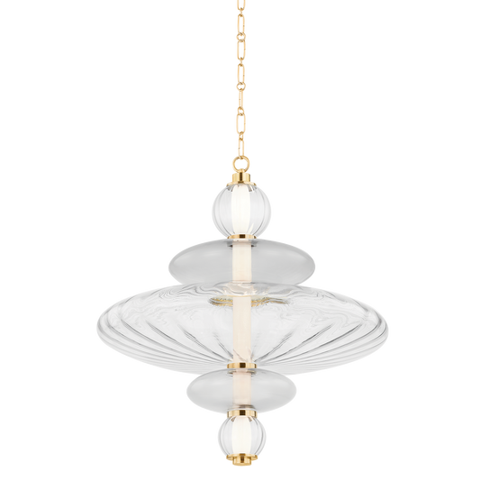 WILLIAMS PENDANT with AGED BRASS Finish