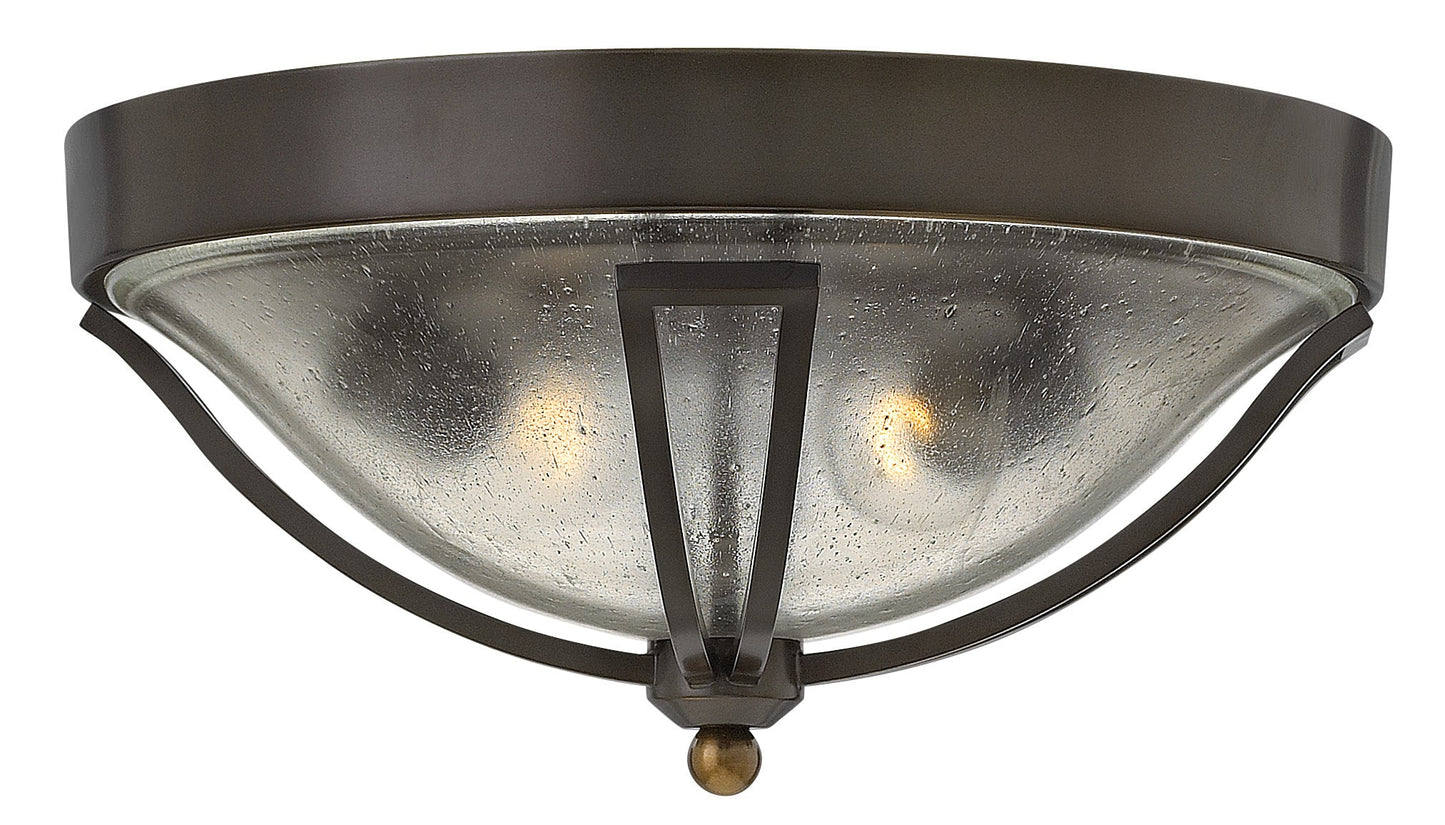 Bolla Medium Flush Mount In Dark Brass Finish