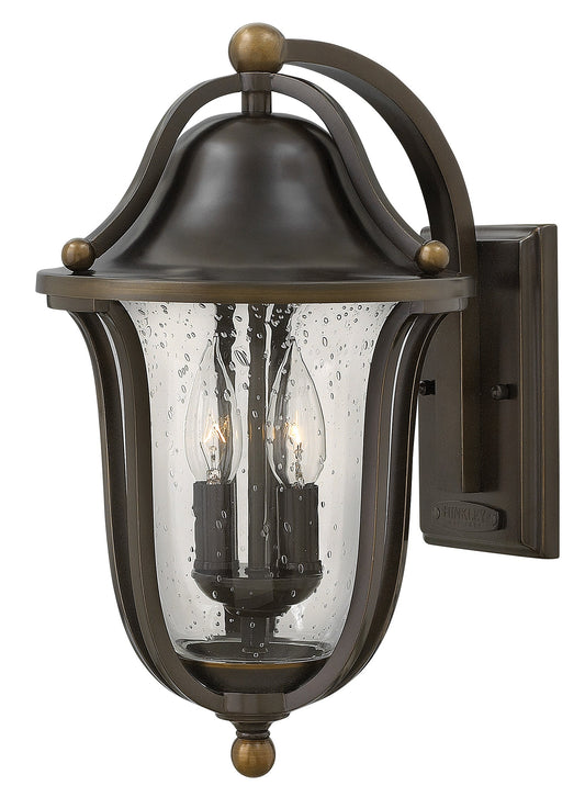 Bolla Medium Wall Mount Lantern In Dark Brass Finish