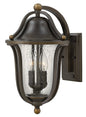 Bolla Medium Wall Mount Lantern In Dark Brass Finish