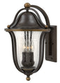 Bolla Medium Wall Mount Lantern In Dark Brass Finish