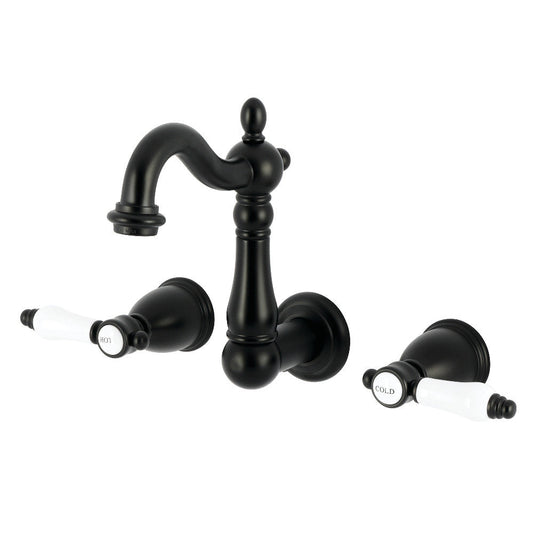 Bel-Air Wall-Mount Bathroom Faucet in Matte Black