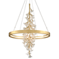 Jasmine Chandelier In GOLD LEAF Finish