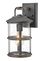 Lakehouse Medium Wall Mount Lantern In Black Finish