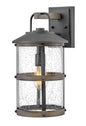 Lakehouse Medium Wall Mount Lantern 12v In Black Finish